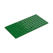 LEGO 6x Green 8x16 Plate inv.645