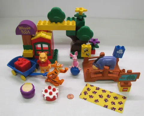 Lego Duplo 2987  Winnie The Pooh The Hundred Acre Wood 1999 Complete Set No Box