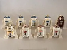 LEGO Star Wars Astromech Droid Minifigure Lot of 9 R2-D2 R5 Bulk Genuine LEGO