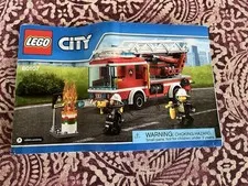 2016 Lego City Fire Ladder Truck Building Instruction Manual ONLY 60107