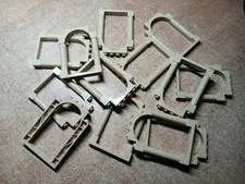 LEGO BULK LOT 13 TAN DOOR FRAME 1X6X7 PILLARS & TOP ARCH #40066