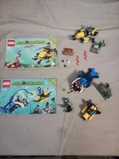 Lego Aqua Raiders Lot 7770 7771 with manuals 99.9% complete Missing Coins