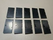 Vintage Lego Town 10 x Black Train Castle Barn Doors Joblot Bundle.