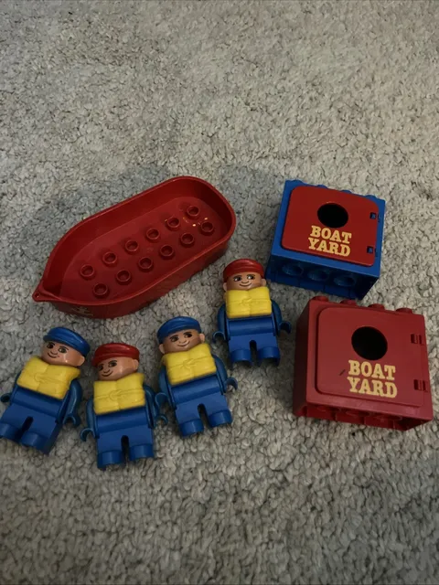 Lego Duplo Vintage Boat People Figures Lot