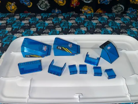 Lego Multiple Translucent Blue Windshields. Used | As-Is