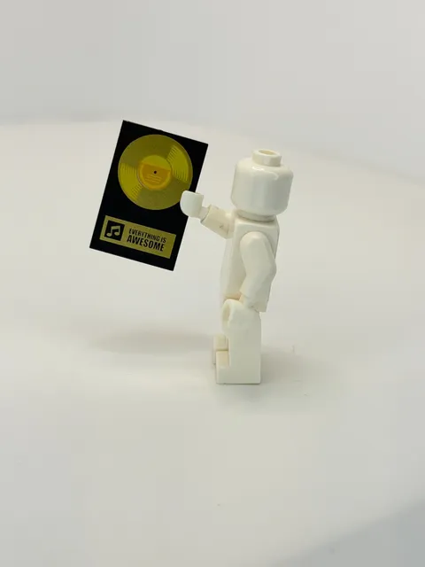 Lego Tile Gold Record 'EVERYTHING IS AWESOME'  26603pb029