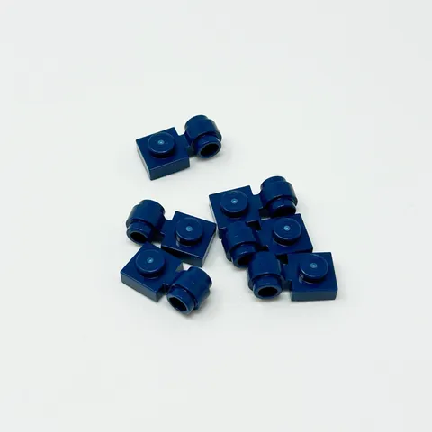 4081b LEGO Parts Plate Modified 1x1 Clip Light Thick Ring (Earth) DARK BLUE (6)