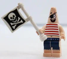 Patrick Pirate 3817 Spongebob Squarepants Flag  LEGO® Minifigure Figure