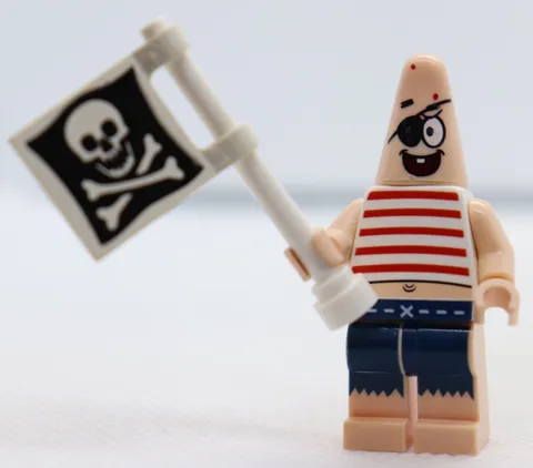 Patrick Pirate 3817 Spongebob Squarepants Flag  LEGO® Minifigure Figure