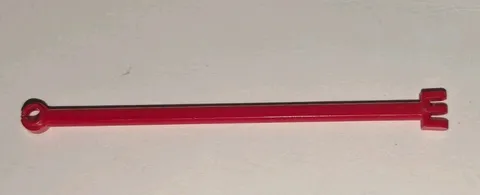 LEGO Red Hinge Bar 12L With 3 Fingers And Open End Stud Piece Part #2375 Vintage