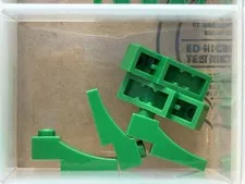 LEGO Parts - Green Arch 1 x 3 Inverted - No 70681 - QTY 5