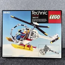 Lego Technic Action Set 8640 Incomplete Vintage Helicopter Lego Set