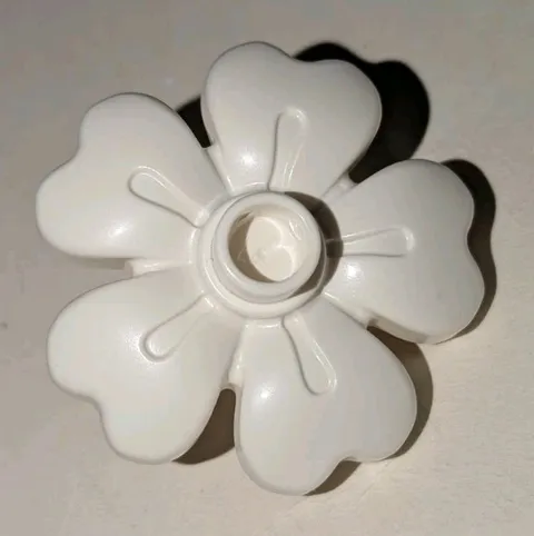 Lego Duplo White 3x3 Plant Flower With 5 Petals & Top Stud Piece Part # 84195