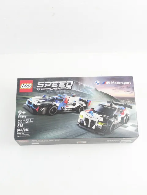 Lego Speed Champions BMW M4 GT3 & BMW M Hybrid V8 Race Cars 76922 new sealed