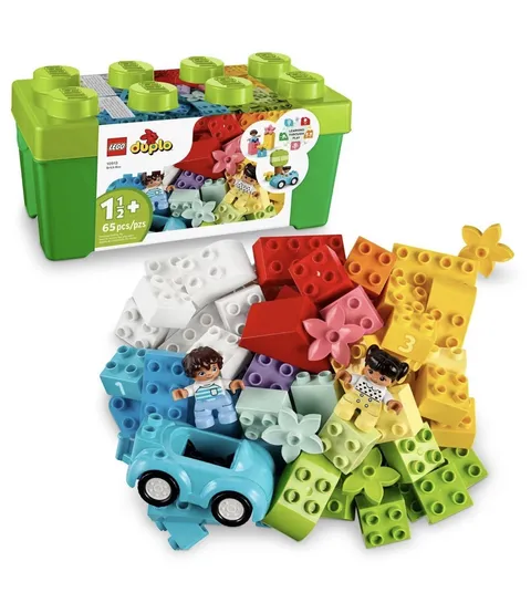 LEGO DUPLO Classic Brick Box Building Set - Features Storage Organizer, Toy C...