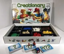 LEGO Games CREATIONARY (#3844) Complete Bricks No Instructions Box Damage