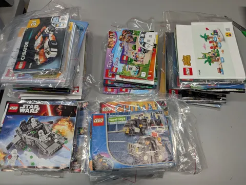 LEGO Bulk Manuals Lot - City, Star Wars, Creator etc -  Over 150 Manuals  28 lbs