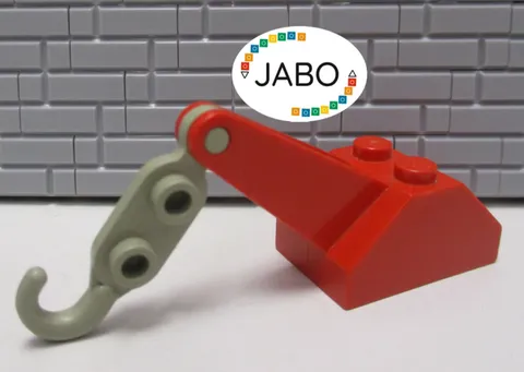 (B13/8/1) LEGO 3135c02 Tow Hook red/light grey 6363 4118 6337 6562 642