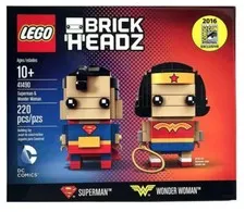 NEW SEALED LEGO 41490-1 Comic-Con Superman & Wonder Woman - RETIRED BrickHeadz
