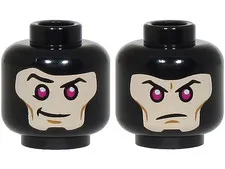 LEGO Minifigure, Head, Gambit inv.657