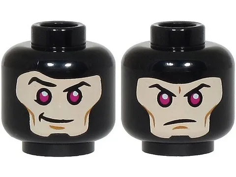 LEGO Minifigure, Head, Gambit inv.657