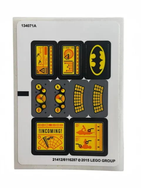 NEW LEGO | Sticker Sheet for Set 76034 The Batboat Harbor Pursuit