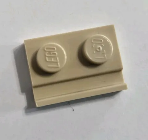 LEGO Tan Plates Door Rail Modified 1 x 2 Stud Piece Flat Part 32028