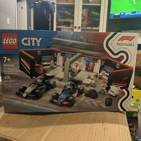 LEGO® City 60444 F1 Garage Set 3 Cars Mercedes AMG Alpine Ages 7+ Race Building