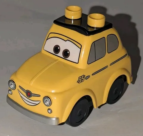 Lego Duplo Disney Pixar Cars Yellow Car LUIGI Vehicle Minifigure Minifig Figure