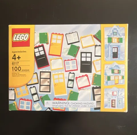LEGO 6117 Doors & Windows Building Set 100 Pieces 