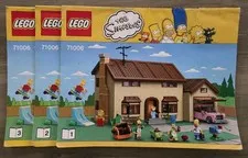 LEGO The Simpsons House 71006 Instructions Manuals Books 1 2 3 Complete