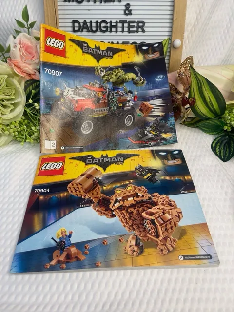 LEGO Batman Movie Instruction Manuals ONLY 70907 70904 Killer Croc Clayface