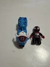 SPIDERMAN Lego Duplo MARVEL Superhero Blue Motorcycle , Black Spider-Man Lego Fi
