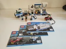 Lego City 60139 Police Mobile Command Center Complete With Minifigures Manuals
