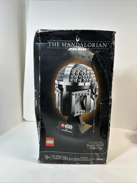 LEGO Star Wars The Mandalorian Helmet (75328) Brand new Box Damaged