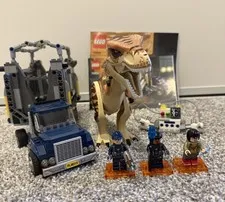 LEGO Jurassic World: T. rex Transport (75933) With Minifigures & Instructions