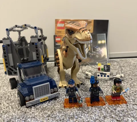 LEGO Jurassic World: T. rex Transport (75933) With Minifigures & Instructions