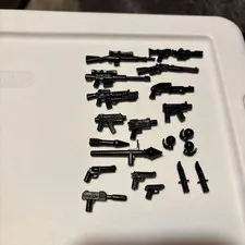 Lot of (20) Custom Assorted Brick Weapons. Preowned Good Condition.