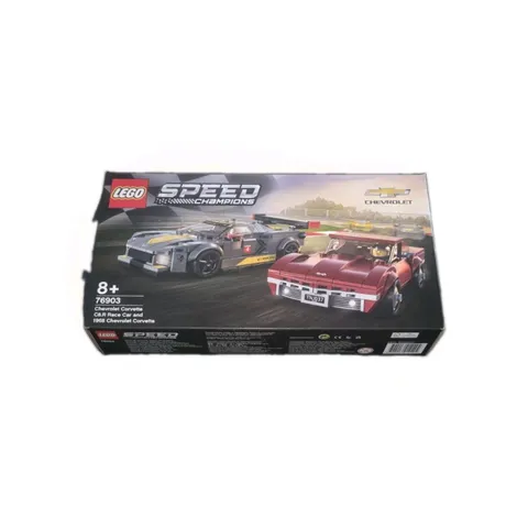 LEGO 76903 Speed Champions Chevrolet Corvette C8.R & 1968 Corvette 512pc 8+