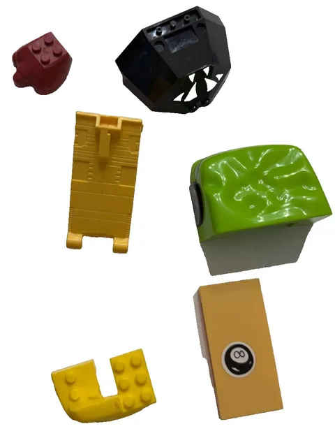 Vintage LEGO Duplo Replacement Parts Vehicle Lot Truck Bed Green Rally Car Body 