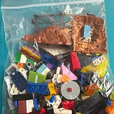 LEGO Bulk Lot Mixed Parts & Pieces Multicolor Plastic Loose in Polybag