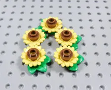 LEGO Lot of 5 Sunflowers Plants Flowers Minifig BT