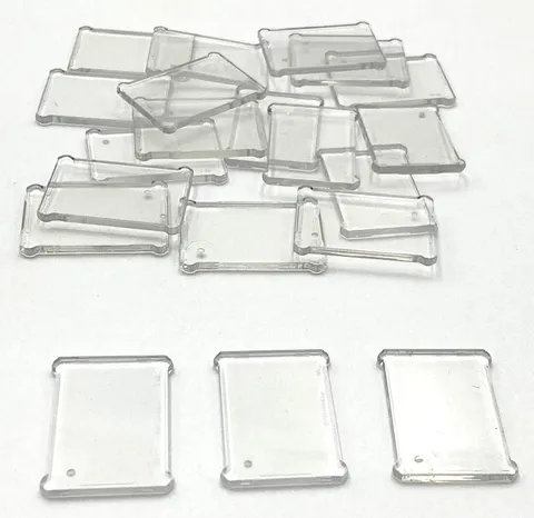 Lego 20 New Trans-Clear Glass for Windows 1 x 3 x 2 Flat Front Parts