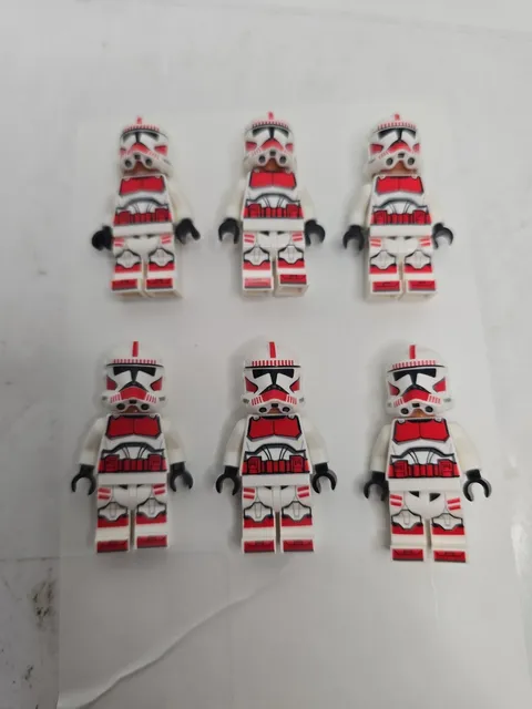 LEGO Star Wars Shock Trooper Clone Minifigure Coruscant Guard LOT of 6 75354