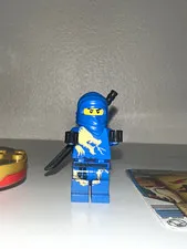 LEGO Ninjago Jay DX Minifigure with Spinner & Spin Circle Card – Complete