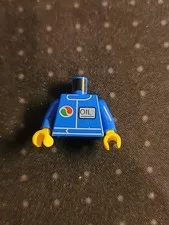 Lego Minifigure Octan Torso Blue With Oil Print Pattern 973pb4274c01