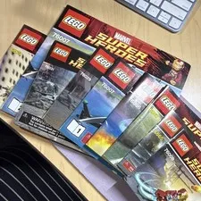 LEGO Marvel Super Heroes Illustrated Manual Booklet Lot, Sets 6869 76007 76031