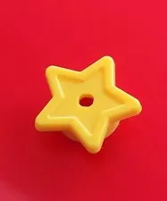 LEGO YELLOW 11609 ROUND PLATE 1x1 Star & Small Pin Hole   1PC