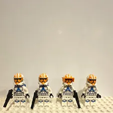 LEGO Star Wars Clone Trooper Minifigure Lot of 4 w/ Blasters
