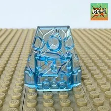 LEGO Ninjago Rise of Snakes: 4 x 4 Trans Blue Wedge, 64867, 9445, FANGPYRE, 2012